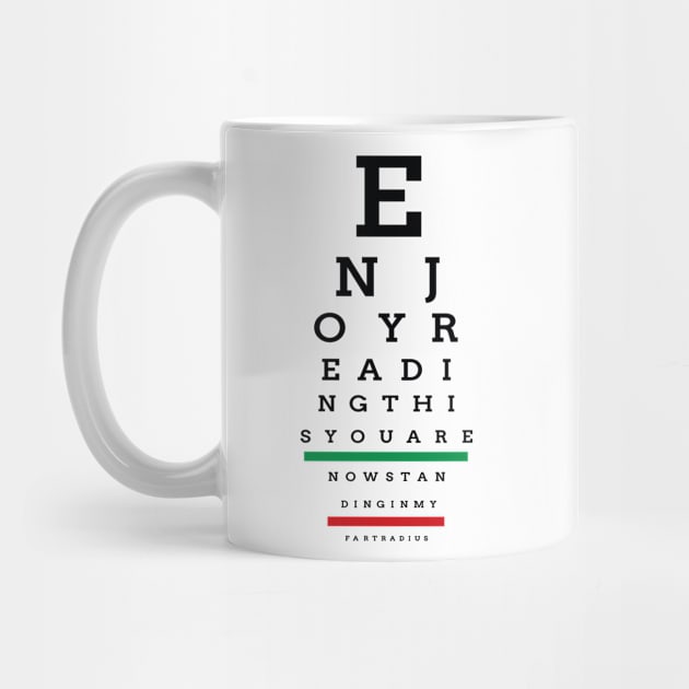 Eye Exam Warning Chart by GeekThreadz